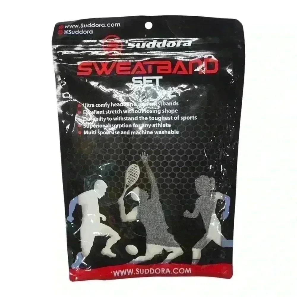 Suddora Y WRISTBANDS ONLY Set *READ* Grey Wristbands Multisport Super Absorption